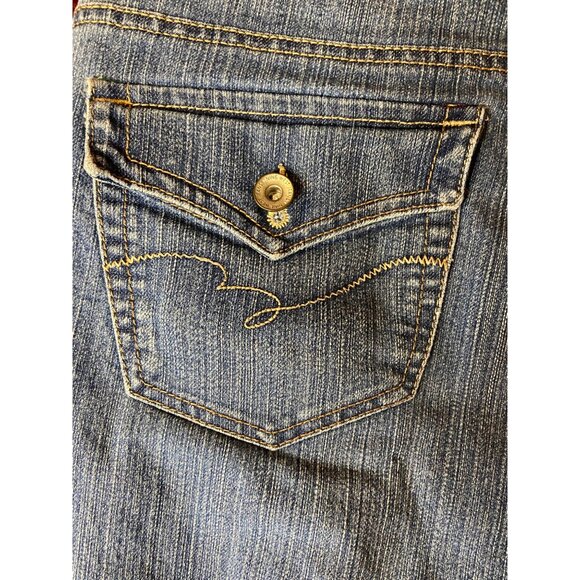 Nine West Jeans Womens 12 Blue Straight Leg Mid Rise Stretch Denim Classic Y2K - Picture 9 of 10